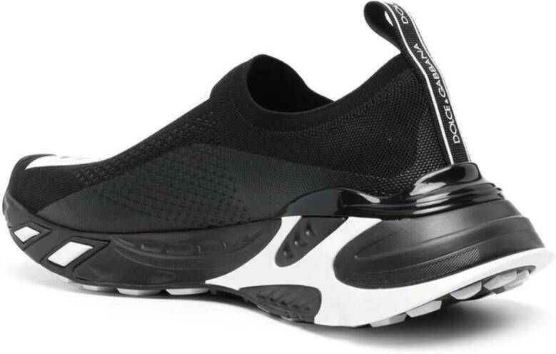 Dolce & Gabbana Logo Sneakers Vrouwen Italië Ronde Neus Black Dames