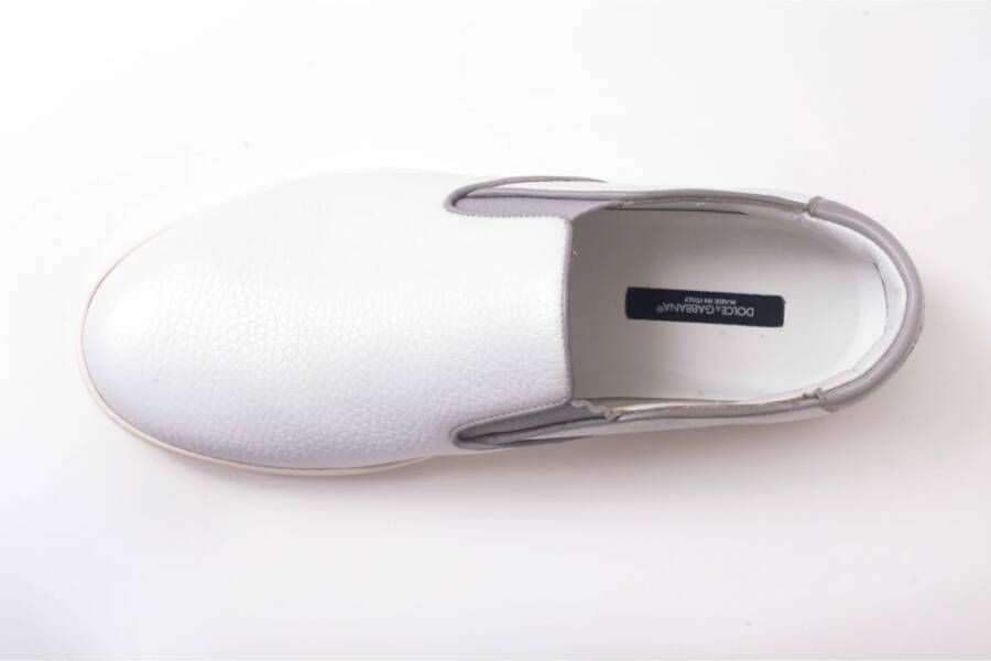 Dolce & Gabbana London Slip-on Sneakers Stijlvol en Comfortabel voor Heren White Heren