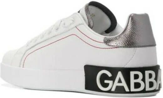 Dolce & Gabbana Portofino leren sneakers Wit - Foto 5