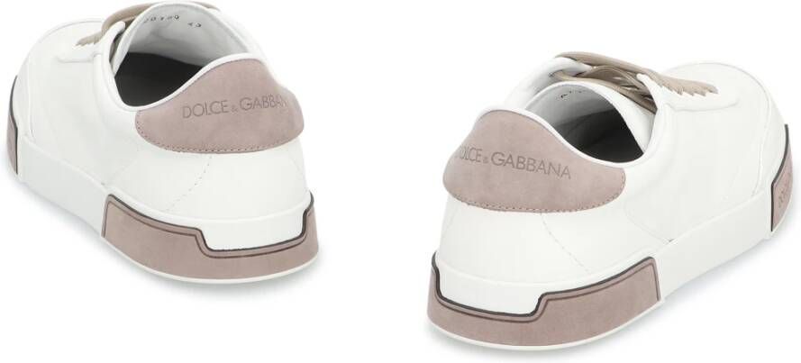 Dolce & Gabbana Low-top Yacht Sneakers met leren inzetstuk