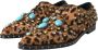 Dolce & Gabbana Luipaard Kristal Jurk Broque Schoenen Brown Dames - Thumbnail 3