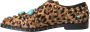 Dolce & Gabbana Luipaard Kristal Jurk Broque Schoenen Brown Dames - Thumbnail 5