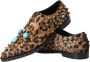 Dolce & Gabbana Luipaard Kristal Jurk Broque Schoenen Brown Dames - Thumbnail 7
