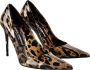 Dolce & Gabbana Animalier Bruine Kalfsleren Pumps met Hak Brown Dames - Thumbnail 10