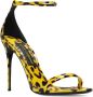 Dolce & Gabbana Luipaardprint Leren Sandalen met Bandjes Yellow Dames - Thumbnail 4