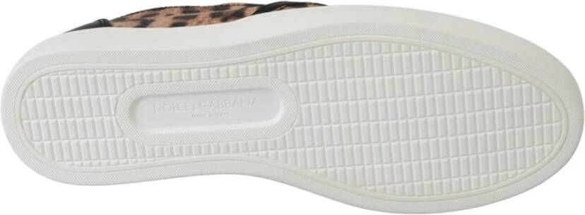 Dolce & Gabbana Luipaardprint Loafers voor Elegant Comfort Multicolor Dames