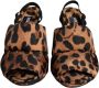 Dolce & Gabbana Luipaard Slingback Heels Sandalen Schoenen Brown Dames - Thumbnail 2