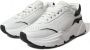 Dolce & Gabbana Chique Zwarte en Witte Leren Sneakers White Dames - Thumbnail 8
