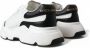 Dolce & Gabbana Chique Zwarte en Witte Leren Sneakers White Dames - Thumbnail 9