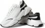 Dolce & Gabbana Chique Zwarte en Witte Leren Sneakers White Dames - Thumbnail 11