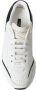 Dolce & Gabbana Chique Zwarte en Witte Leren Sneakers White Dames - Thumbnail 14