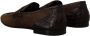 Dolce & Gabbana Shoes Dress Loafers Brown Leather Slip Shoes - Thumbnail 8