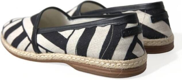 Dolce & Gabbana Luxe Gestreepte Leren Espadrilles Multicolor Dames