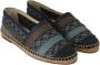 Dolce & Gabbana Blauw Grijs Buffalo Espadrille Schoenen Blue - Thumbnail 4