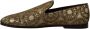 Dolce & Gabbana Gouden Jacquard Flats Heren Instappers Schoenen Yellow Heren - Thumbnail 3