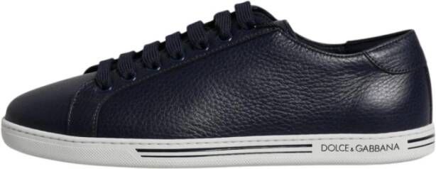 Dolce & Gabbana Luxe Lage Top Leren Sneakers