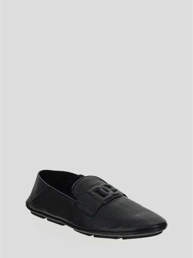 Dolce & Gabbana Luxe Leren Loafers voor Heren Black Heren