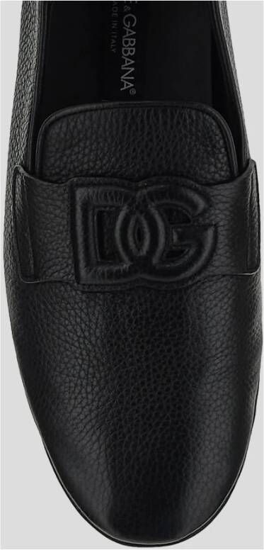 Dolce & Gabbana Luxe Leren Loafers voor Heren Black Heren