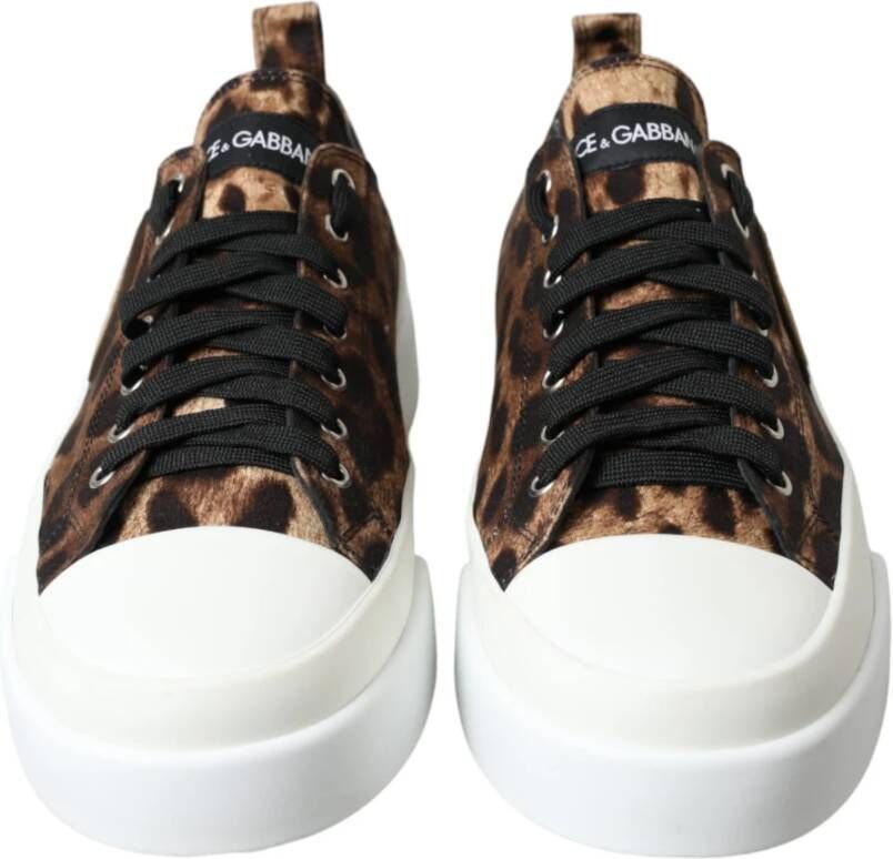 Dolce & Gabbana Luxe Luipaardprint Casual Sneakers Multicolor Heren