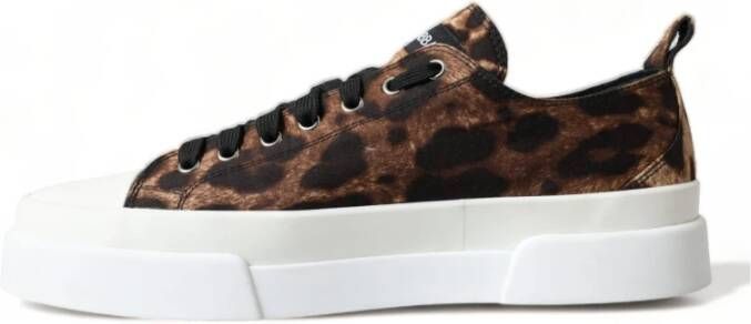 Dolce & Gabbana Luxe Luipaardprint Casual Sneakers Multicolor Heren