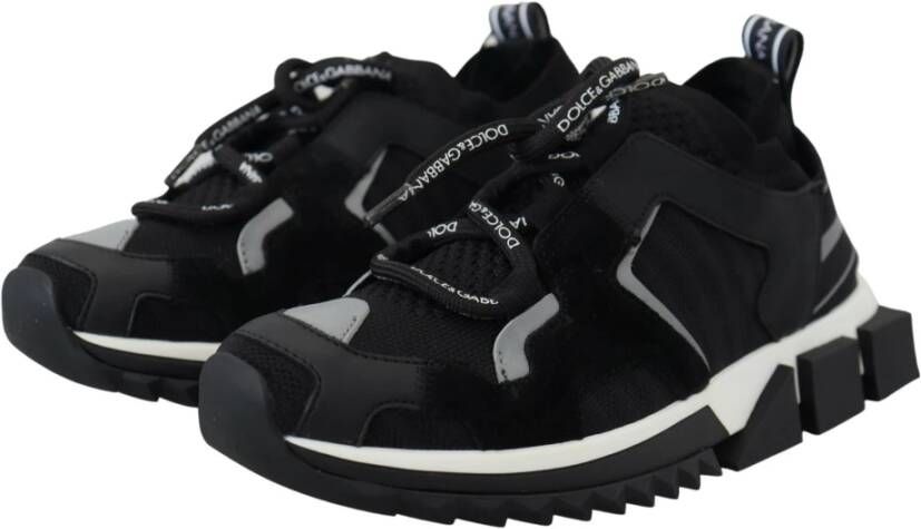Dolce & Gabbana Luxe Monochrome Slip-On Sneakers Black Dames
