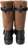 Dolce & Gabbana Luxe Shearling Leren Lange Laarzen Multicolor Heren - Thumbnail 10