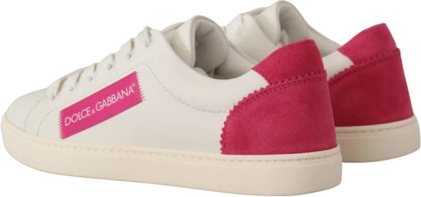 Dolce & Gabbana Prachtige Leren Lage Sneakers Met Klassieke Vetersluiting - Foto 5