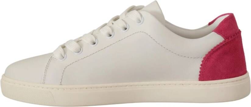 Dolce & Gabbana Prachtige Leren Lage Sneakers Met Klassieke Vetersluiting - Foto 6