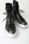 Dolce & Gabbana Luxe Zwarte High Top Sneaker Bootie Black Dames - Thumbnail 13