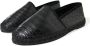 Dolce & Gabbana Luxe Zwarte Leren Espadrilles Black Heren - Thumbnail 3