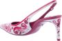 Dolce & Gabbana Slingback met hak in Maiolica Print Multicolor Dames - Thumbnail 2