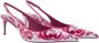 Dolce & Gabbana Slingback met hak in Maiolica Print Multicolor Dames - Thumbnail 4