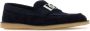 Dolce & Gabbana Marineblauwe Suède Loafers - Thumbnail 2