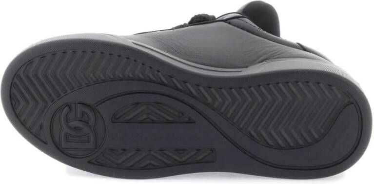 Dolce & Gabbana Mega Skate Leren Sneakers Black Heren