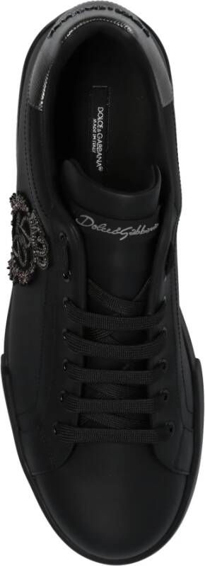 Dolce & Gabbana Portofino low-top sneakers Zwart - Foto 5