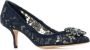 Dolce & Gabbana Midnight Blue Lace Pumps Blue Dames - Thumbnail 2