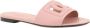 Dolce&Gabbana Sandalen Pastel Pink Leather Slipper With Embossed Logo in roze - Thumbnail 16