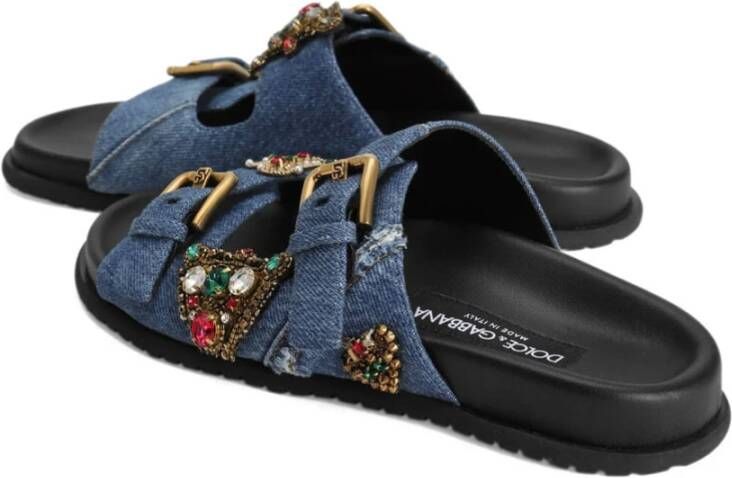 Dolce & Gabbana Mode Slides Sandalen Zwart