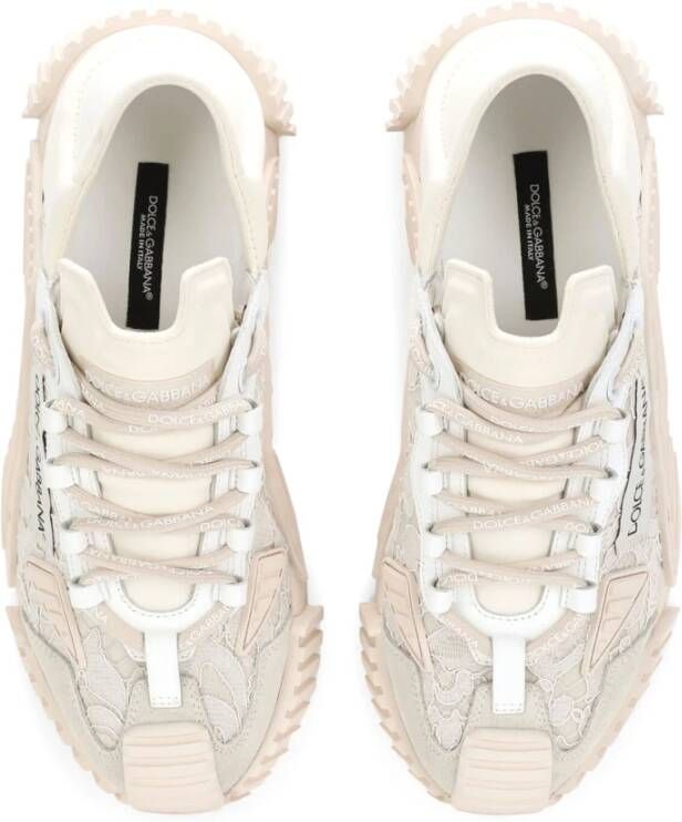 Dolce&Gabbana Sneakers Mixed-Materials N21 Slip-On Sneakers in beige - Foto 9
