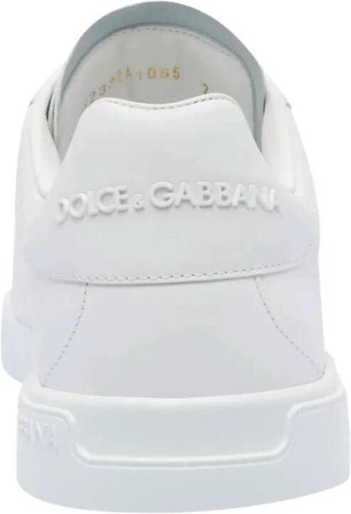 Dolce & Gabbana Witte Sneakers met Logo Patch