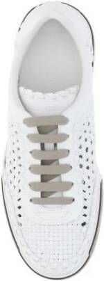 Dolce & Gabbana Moderne Sneakers met Veters en Geweven Details