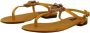 Dolce & Gabbana Mustard Leather Devotion Flats Sandals Shoes Geel Dames - Thumbnail 4