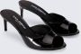 Dolce & Gabbana Zwarte Lakleren Hakken Muiltjes Black Dames - Thumbnail 2
