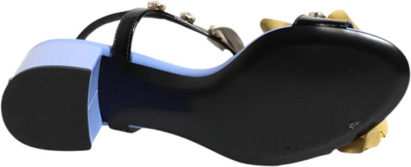 Dolce & Gabbana Multicolor Bloemen Kristal Keira Sandalen