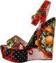 Dolce & Gabbana Multicolor Brokaat Plateauhak Sandalen Multicolor Dames - Thumbnail 13