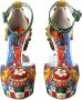Dolce & Gabbana Multicolor Carretto Plateau Sandalen Multicolor Dames - Thumbnail 2