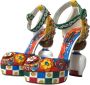 Dolce & Gabbana Multicolor Carretto Plateau Sandalen Multicolor Dames - Thumbnail 3