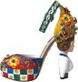 Dolce & Gabbana Multicolor Carretto Plateau Sandalen Multicolor Dames - Thumbnail 5