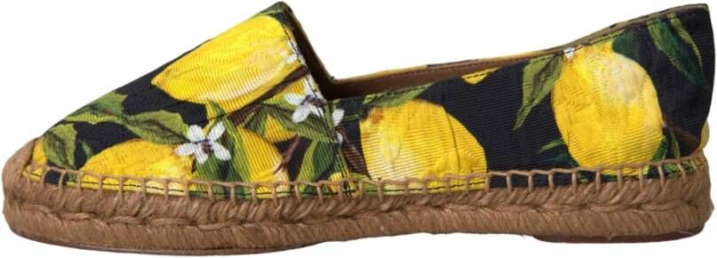 Dolce & Gabbana Multicolor Citroen Espadrilles Schoenen Multicolor Dames