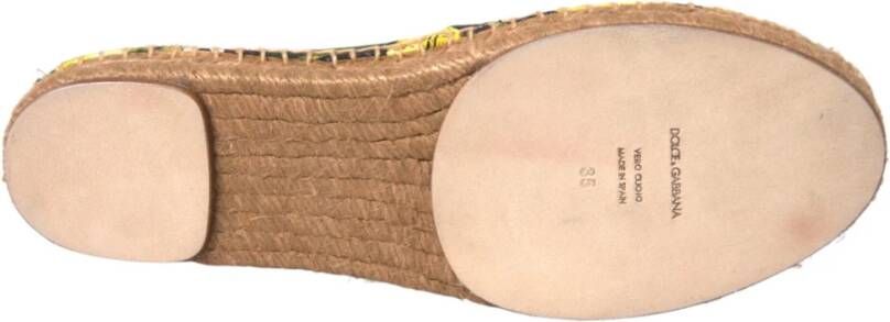 Dolce & Gabbana Multicolor Citroen Espadrilles Schoenen Multicolor Dames